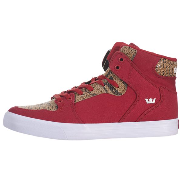 Supra Mens Vaider High Top Shoes - Red Brown | Canada Y4390-6H64